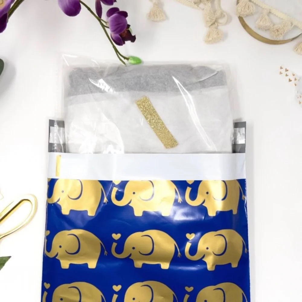 Elephant 🐘 Poly Mailers 10x13 Pack of 25